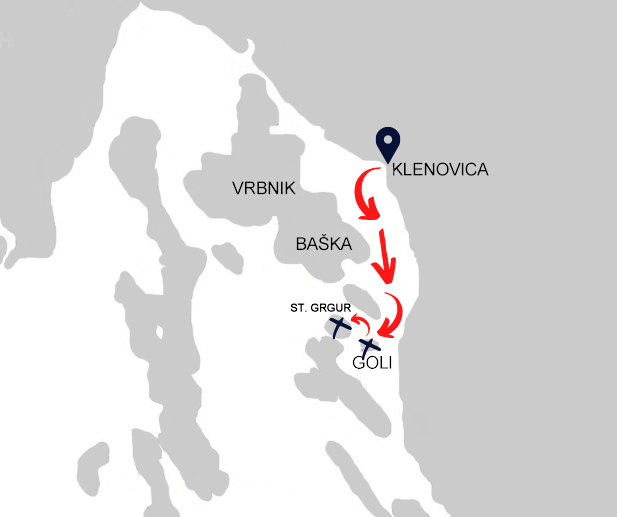 Goli otok karta